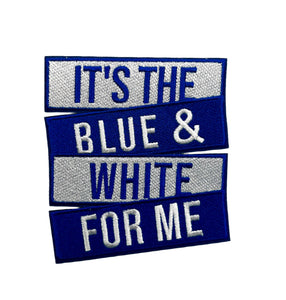Zeta "It's The Blue & White For Me" Patch
