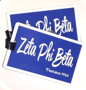 Zeta Phi Beta Luggage Tag